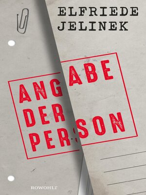 cover image of Angabe der Person